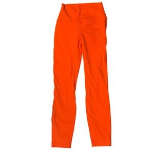 Lululemon Align High-Rise Crop Legging Yoga Pants Athleisure Solar Orange 4